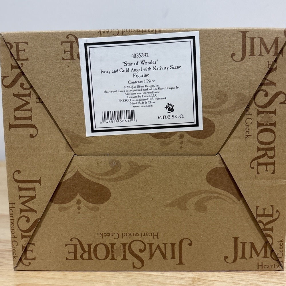 NEW Jim Shore Heartwood Creek Angel Figurine Star Of Wonder Nativity Scene RARE - Picture 3 of 8